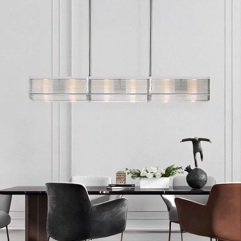 BRIEF Linear Chandelier by Lampadom - top view