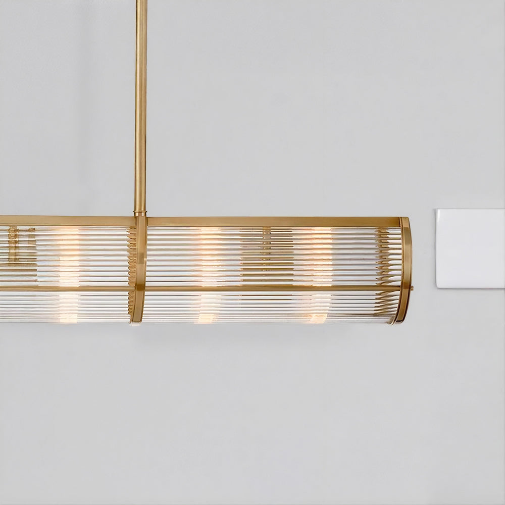 BRIEF Linear Chandelier by Lampadom - side view