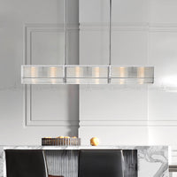 BRIEF Linear Chandelier by Lampadom - side view
