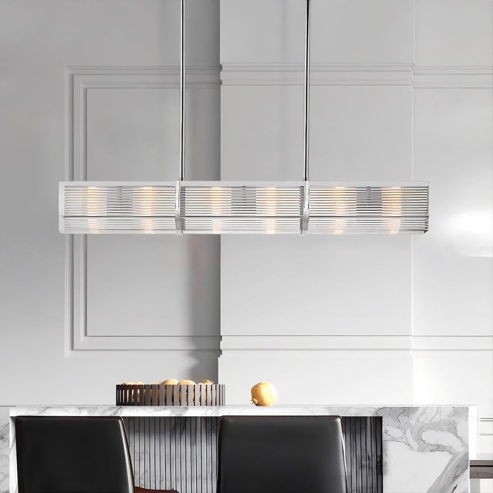 BRIEF Linear Chandelier by Lampadom - scale reference