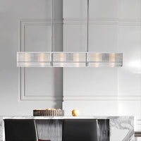 BRIEF Linear Chandelier by Lampadom - scale reference