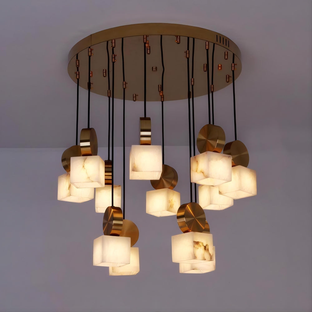 BRIXEN MORE Chandelier by Lampadom - scale reference