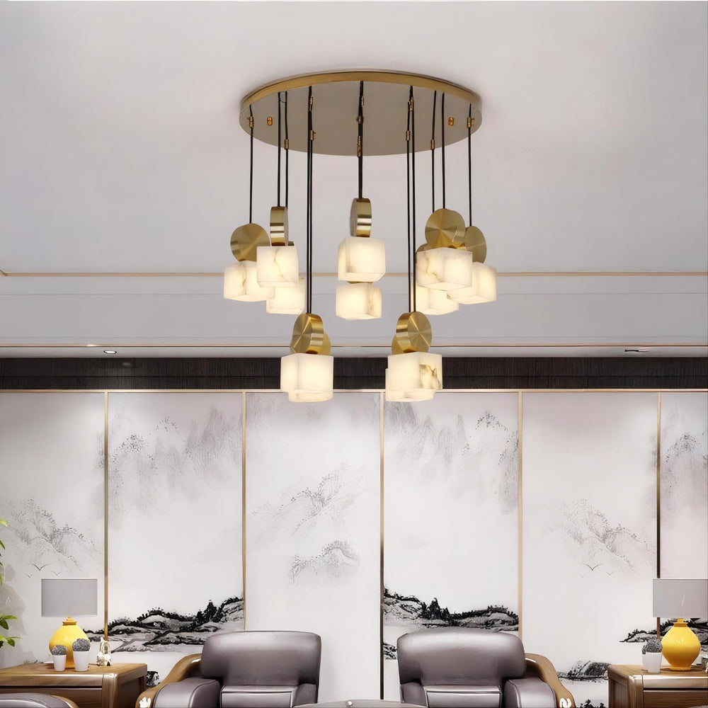 BRIXEN MORE Chandelier by Lampadom - angle view