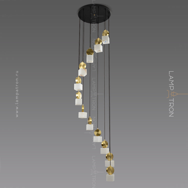 BRIXEN Cascade Light by Lampadom - side view