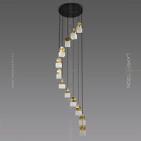 BRIXEN Cascade Light by Lampadom - side view