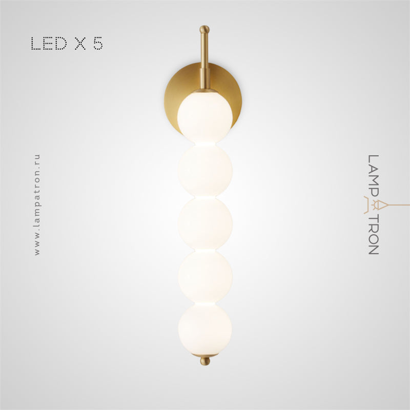 BRODDE Wall Light by Lampadom - scale reference
