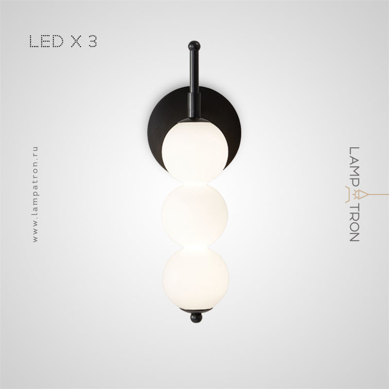 BRODDE Wall Light by Lampadom - top view