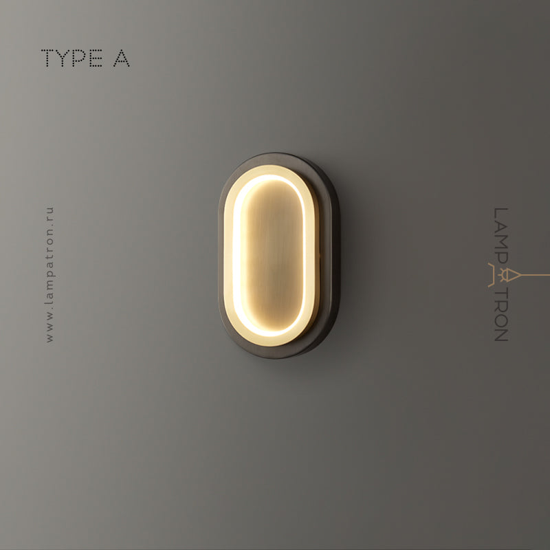 BROKI Wall Light by Lampadom - scale reference