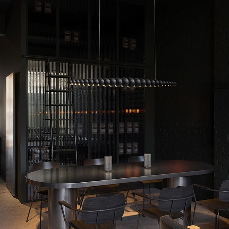 BROLLE Linear Chandelier by Lampadom - close-up