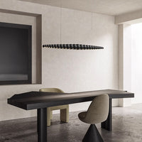 BROLLE Linear Chandelier by Lampadom - angle view