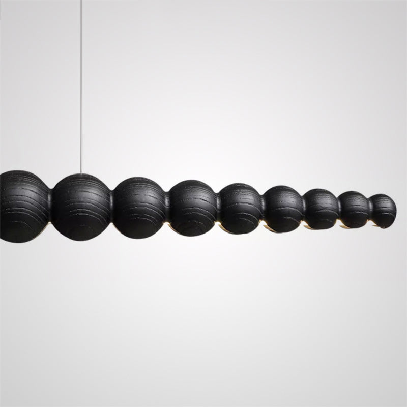 BROLLE Linear Chandelier by Lampadom - angle view