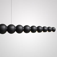 BROLLE Linear Chandelier by Lampadom - angle view