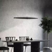 BROLLE Linear Chandelier by Lampadom - side view