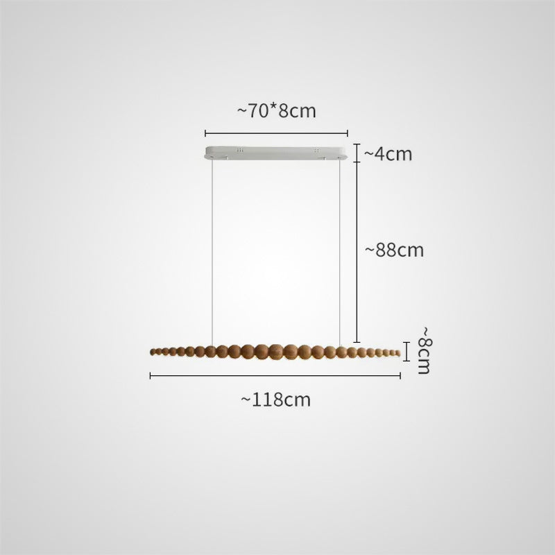 BROLLE Linear Chandelier by Lampadom - top view