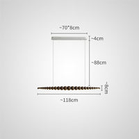 BROLLE Linear Chandelier by Lampadom - ambient shot