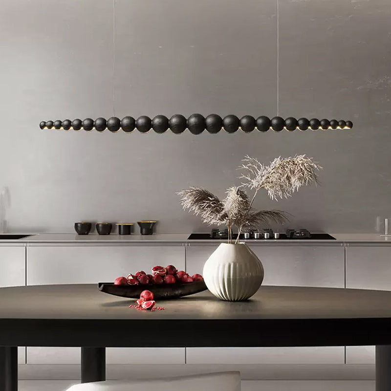 BROLLE Linear Chandelier by Lampadom - close-up