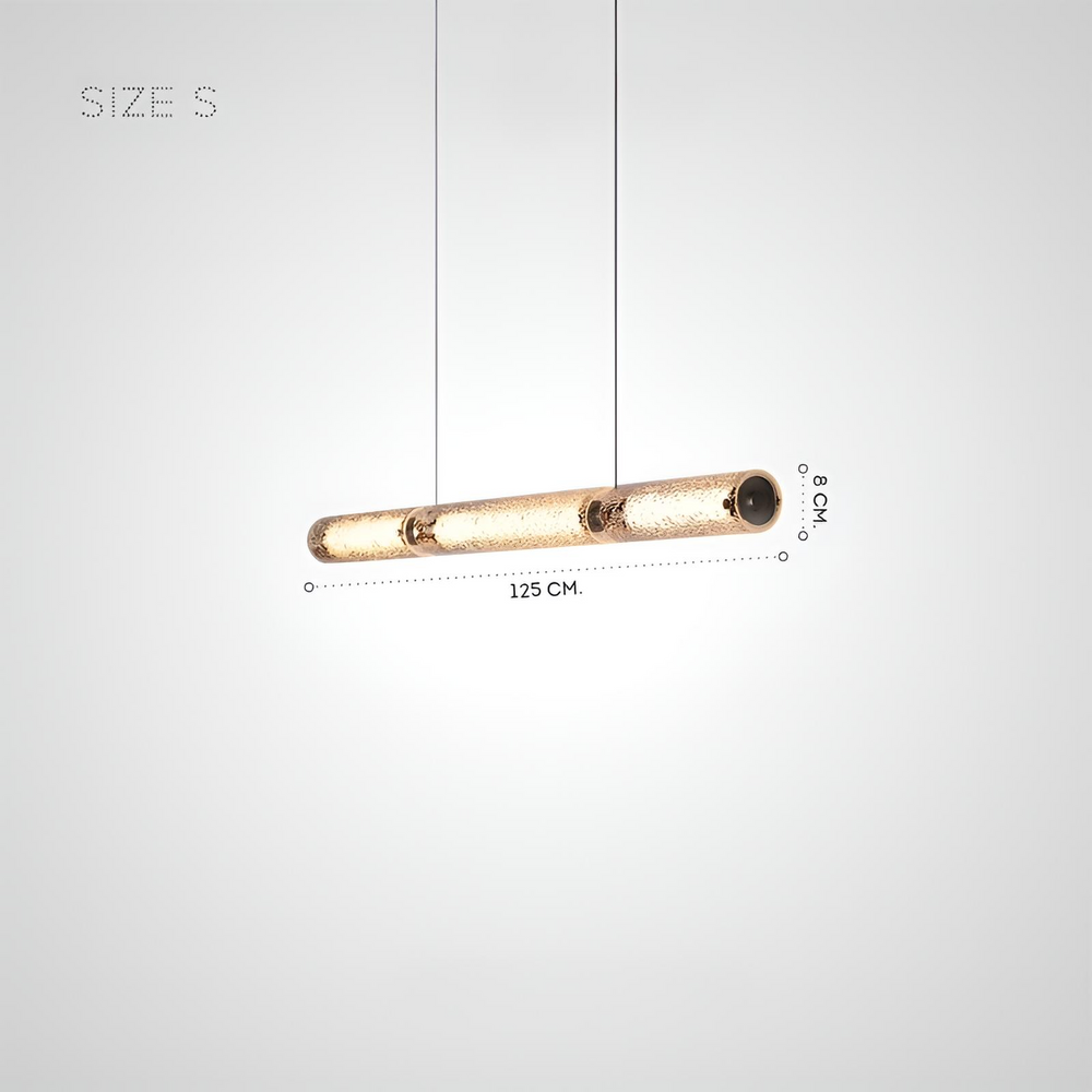 BURGHARD Linear Chandelier by Lampadom - scale reference