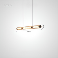 BURGHARD Linear Chandelier by Lampadom - scale reference