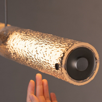 BURGHARD Linear Chandelier by Lampadom - close-up