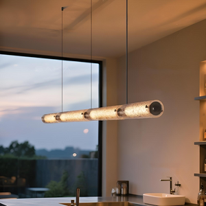 BURGHARD Linear Chandelier by Lampadom - side view