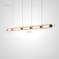 BURGHARD Linear Chandelier by Lampadom - top view