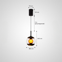 BURT BALL Pendant by Lampadom - angle view
