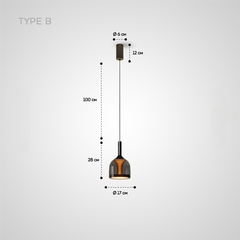ASMAR Pendant by Lampadom - close-up