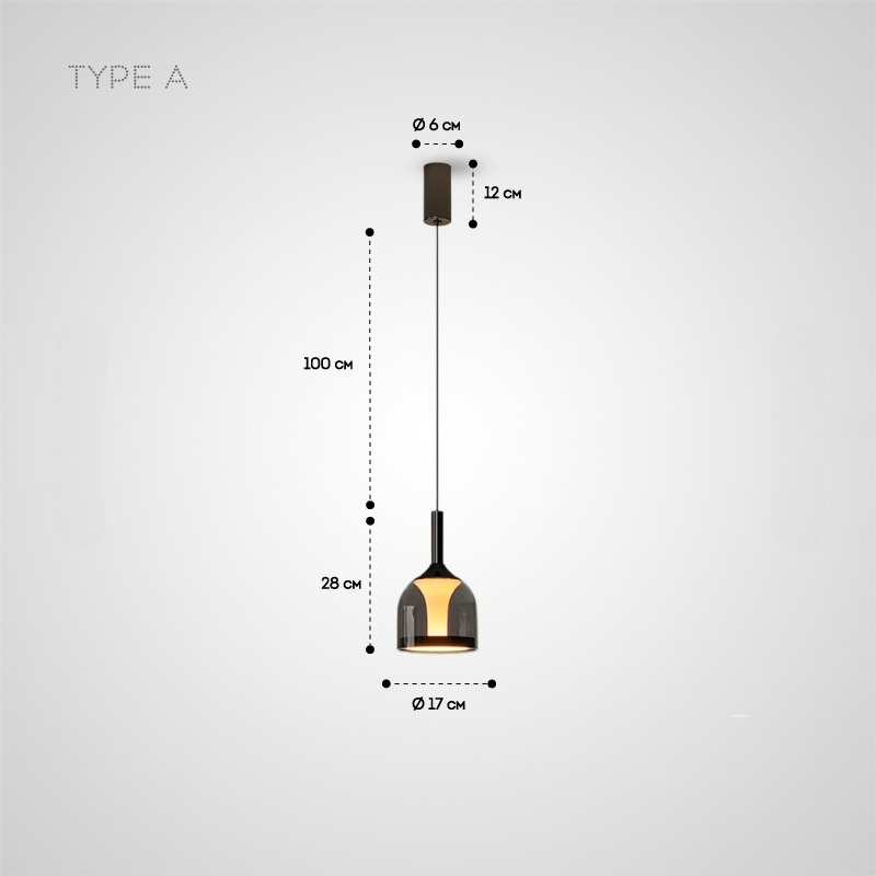 ASMAR Pendant by Lampadom - angle view