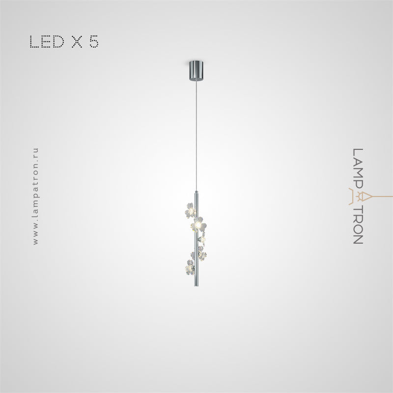 CAMILIA BW Pendant by Lampadom - close-up