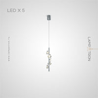 CAMILIA BW Pendant by Lampadom - close-up