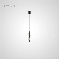 CAMILIA BW Pendant by Lampadom - side view