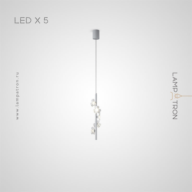 CAMILIA BW Pendant by Lampadom - angle view