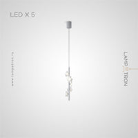 CAMILIA BW Pendant by Lampadom - angle view