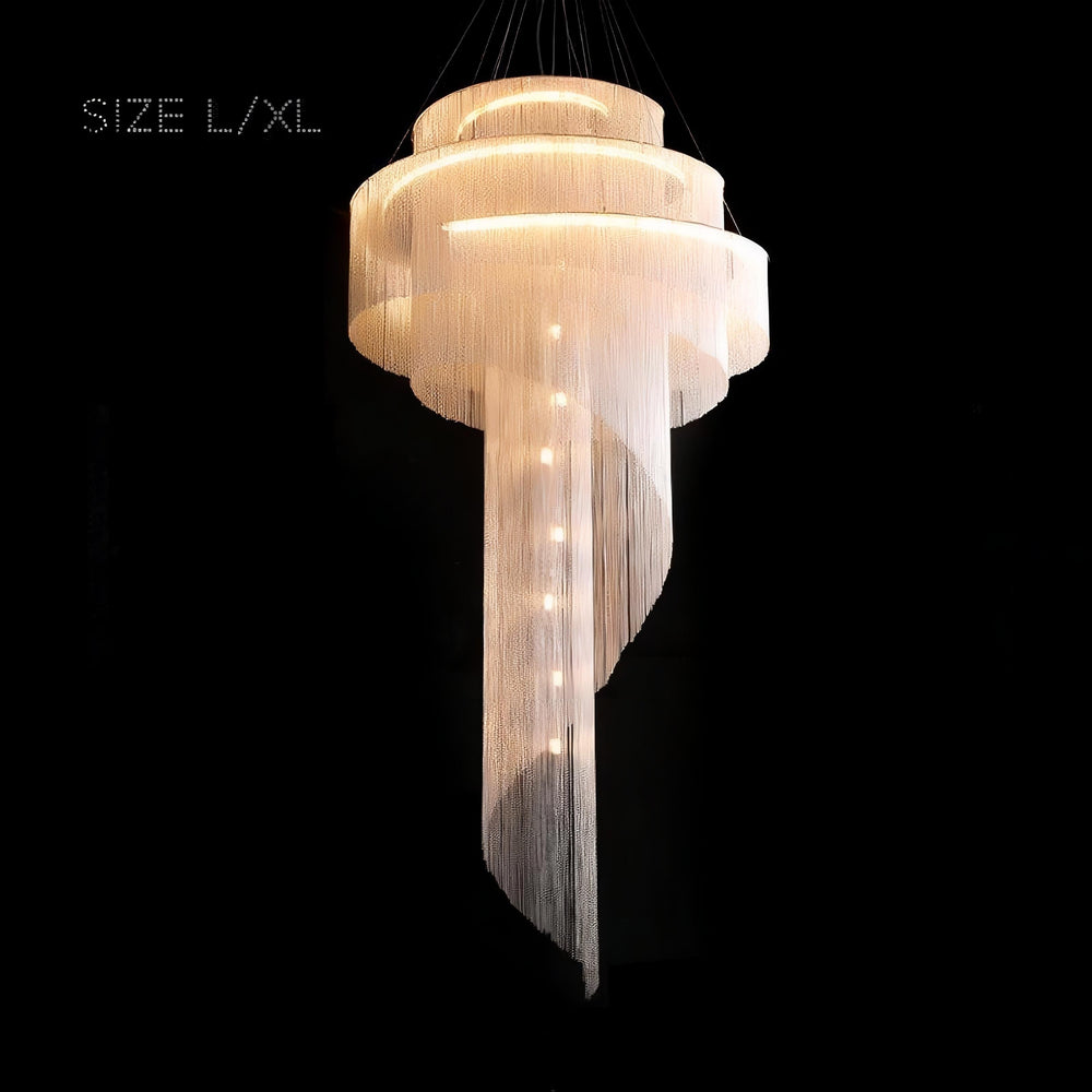 CONCORDIA GOLD Chandelier by Lampadom - angle view