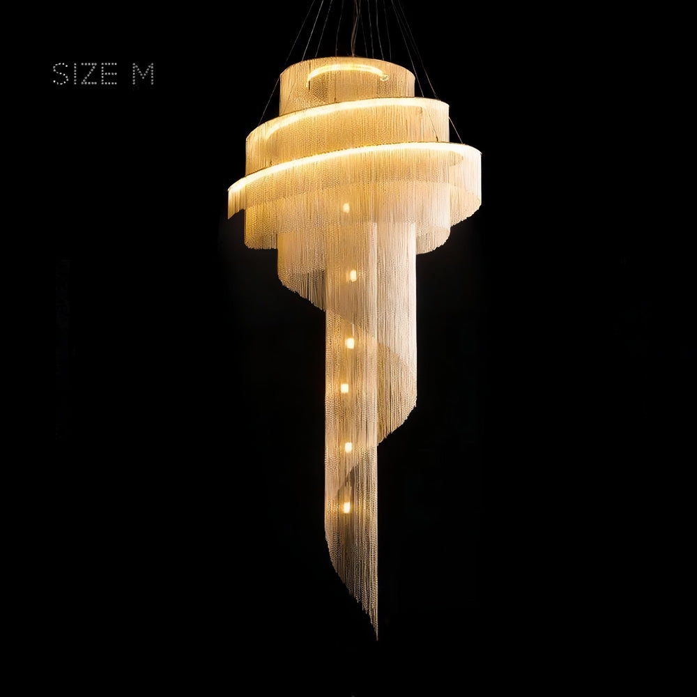 CONCORDIA GOLD Chandelier by Lampadom - top view