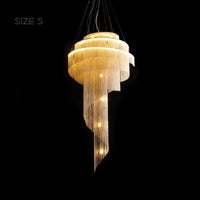 CONCORDIA GOLD Chandelier by Lampadom - scale reference