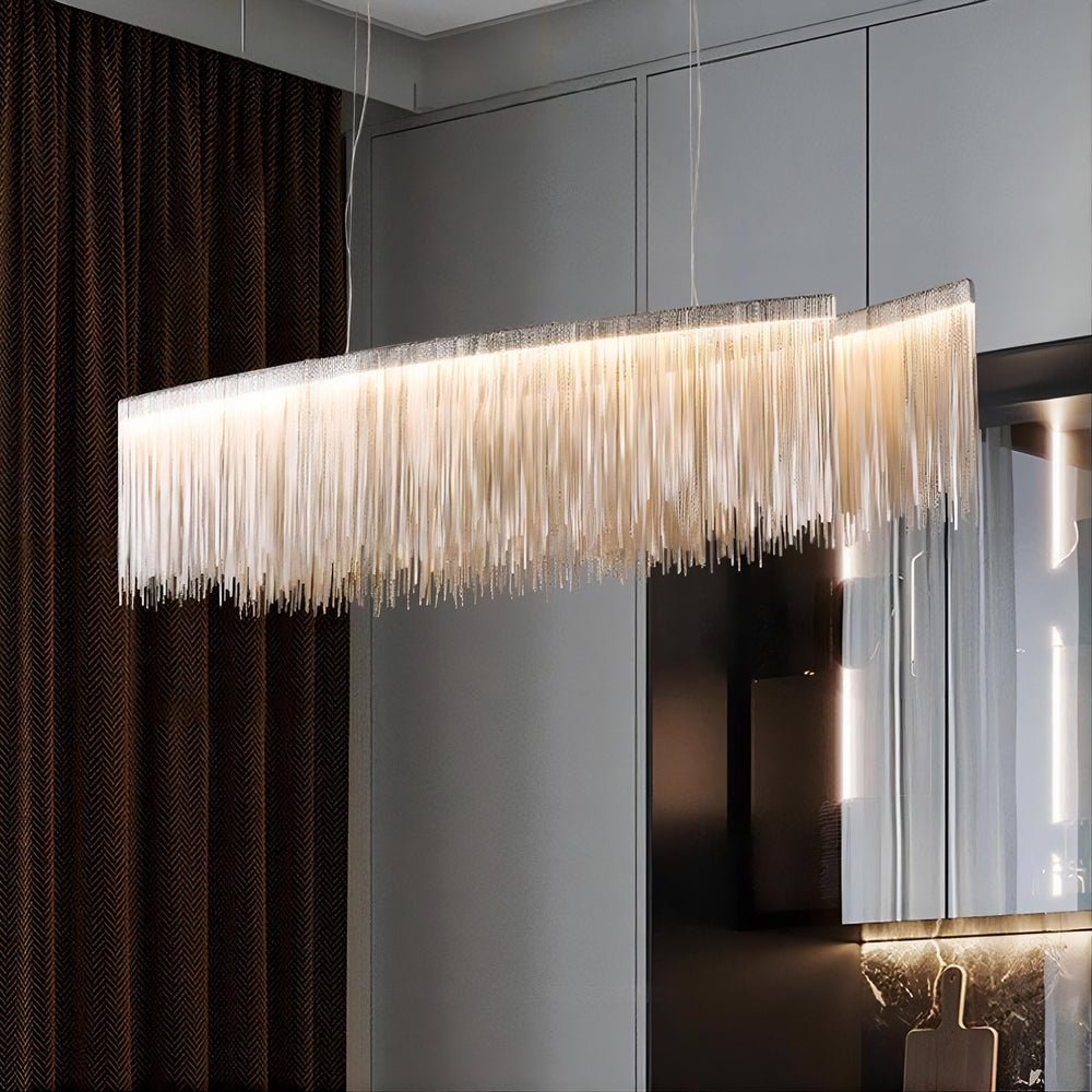 CONCORDIA Linear Chandelier by Lampadom - side view