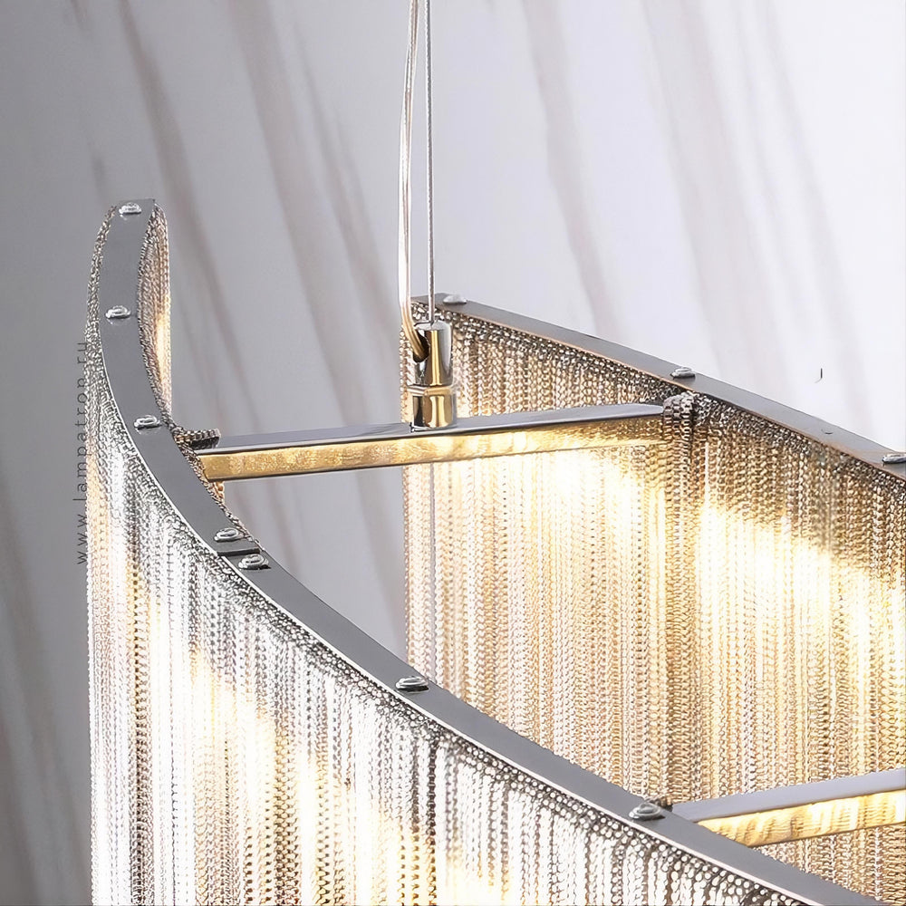 CONCORDIA Linear Chandelier by Lampadom - detail view