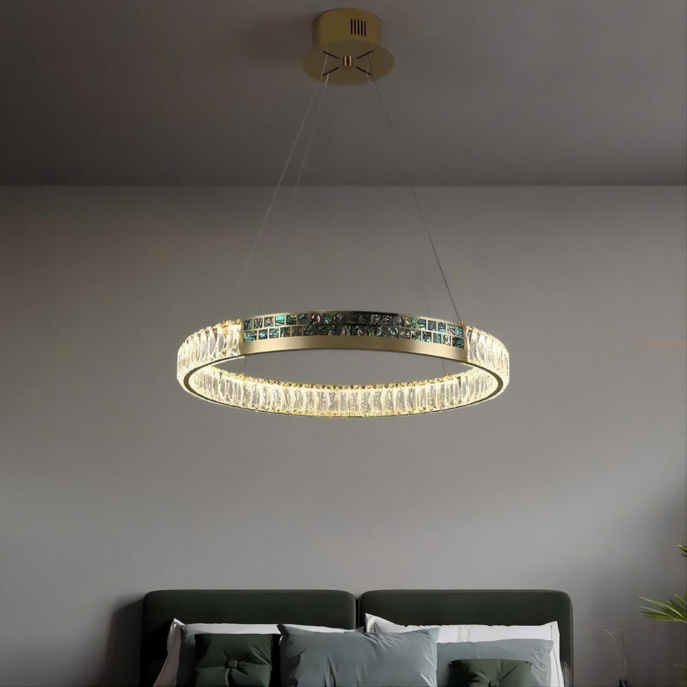 CANTATA ONE Ring Chandelier by Lampadom - side view