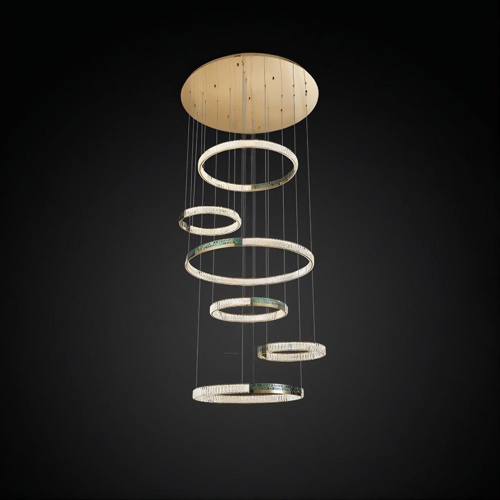 CANTATA Ring Chandelier by Lampadom - close-up