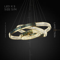 CANTATA X Ring Chandelier by Lampadom - scale reference