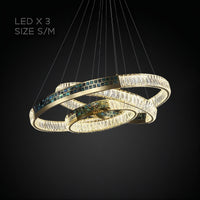 CANTATA X Ring Chandelier by Lampadom - scale reference