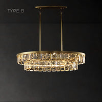 CAPELLA Linear Chandelier by Lampadom - top view