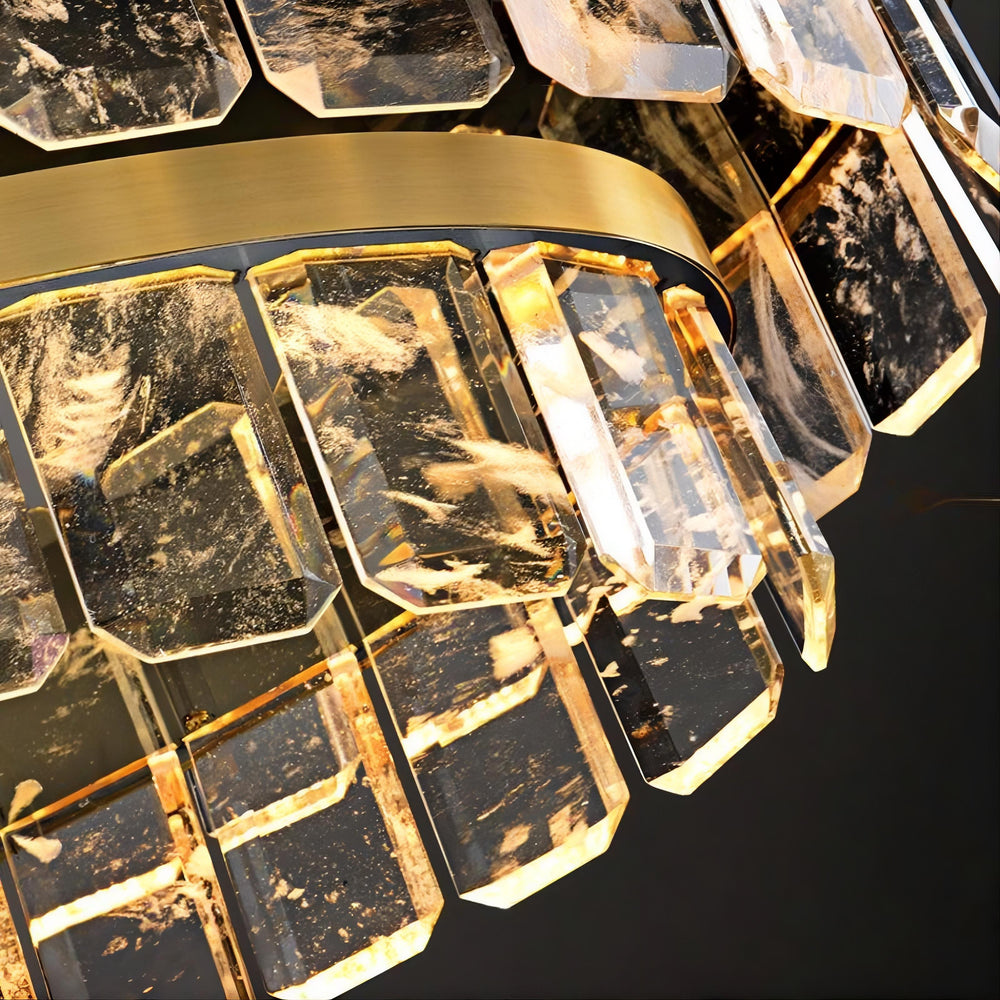 CAPELLA Linear Chandelier by Lampadom - close-up