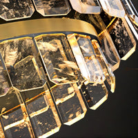 CAPELLA Linear Chandelier by Lampadom - close-up