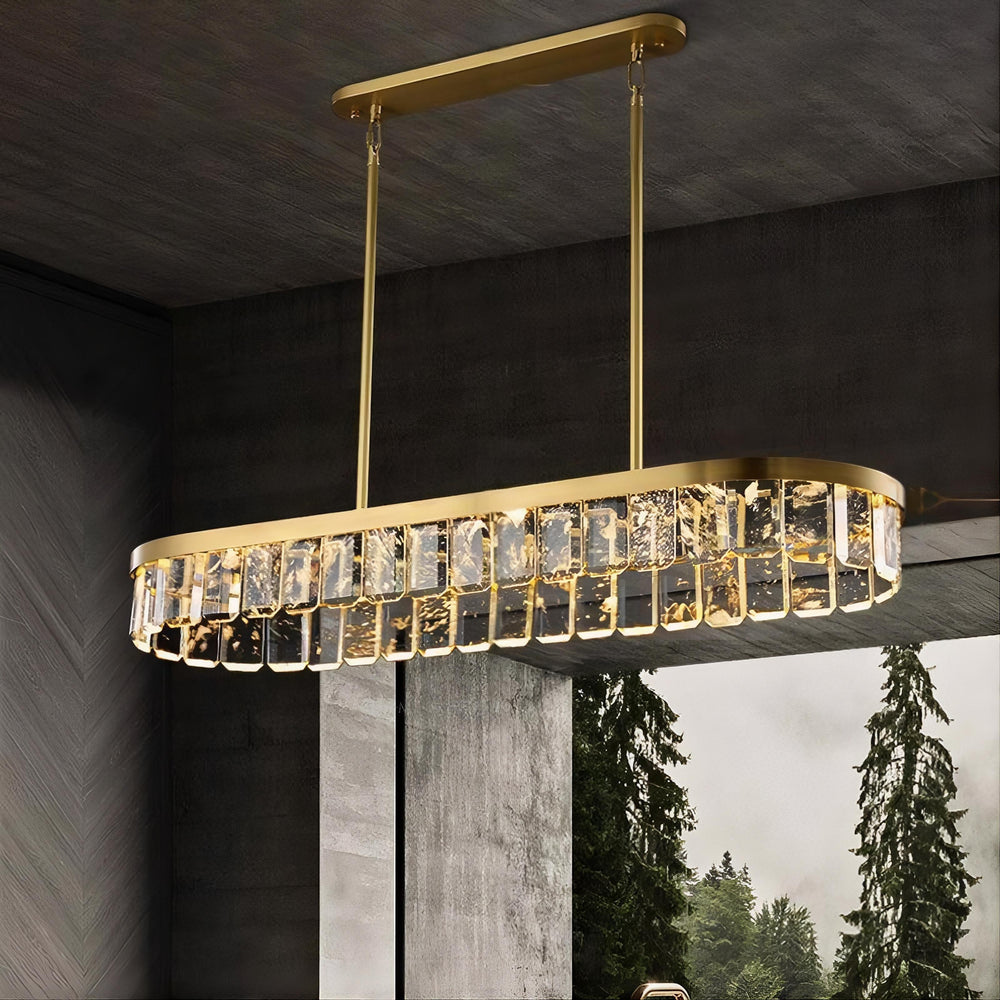 CAPELLA Linear Chandelier by Lampadom - scale reference