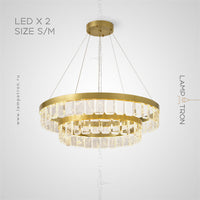 CAPELLA Ring Chandelier by Lampadom - scale reference