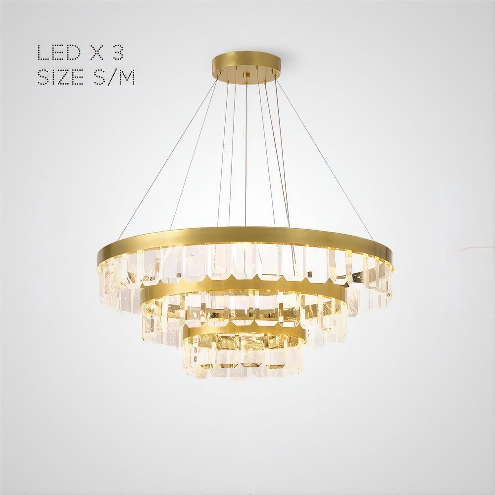 CAPELLA Ring Chandelier by Lampadom - side view