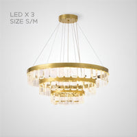 CAPELLA Ring Chandelier by Lampadom - angle view