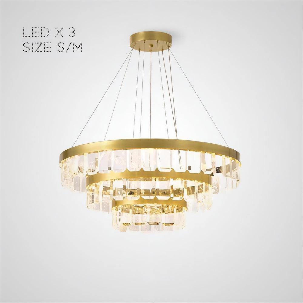 CAPELLA Ring Chandelier by Lampadom - angle view